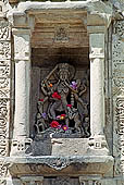 Baijnath Temple - the walls and the Shikhara have characteristic niches with images of gods and goddess. 